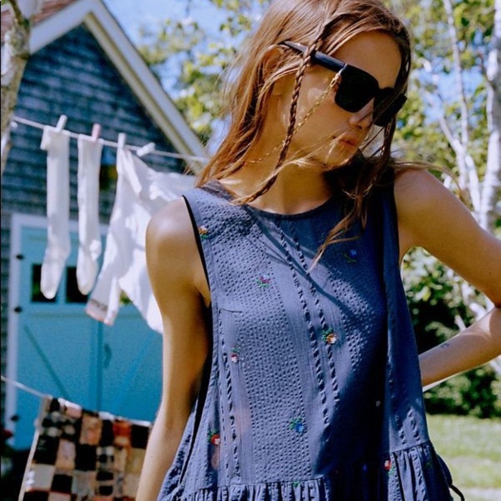 Kimchi blue rose drop waist dress